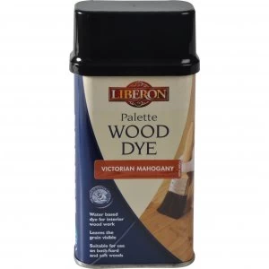 image of Liberon Palette Wood Dye Victorian Mahogany 250ml