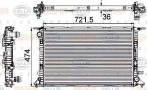 Image of x1 Behr Heat Exchanger 8MK376745-644 Genuine replacement part for Car Made in CN