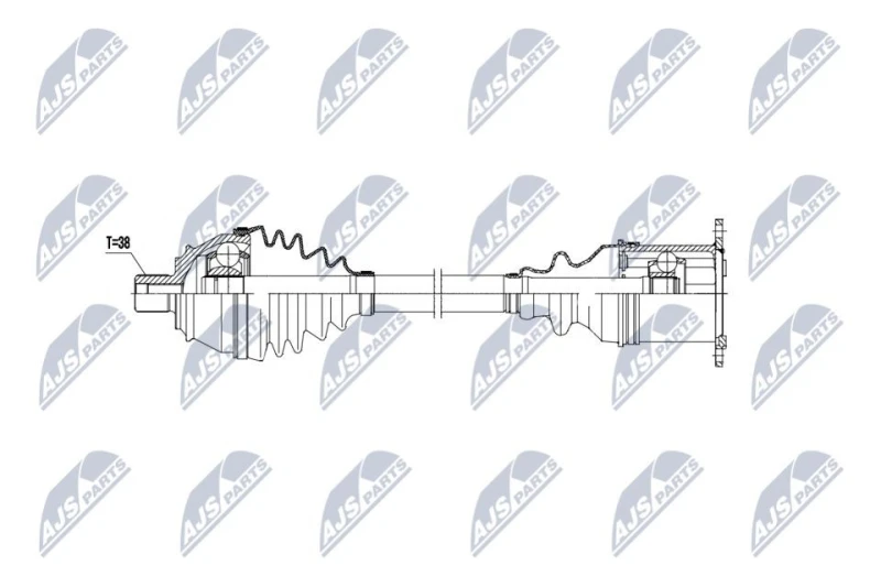 Image of NTY Drive shaft NTY NPW-AU-057