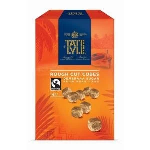 image of Tate and Lyle Demerara Rough Cut Sugar Cubes 1kg 21J1003