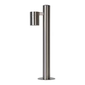 Image of Arne-Led Modern Bollard Light Outdoor - Ø6,3cm - LED - GU10 - 1x5W 2700K - IP44 - Satin Chrome