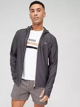Image of BOSS Sicon Active 1 Hoodie - Grey, Dark Grey, Size 3XL, Men