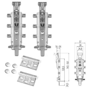 image of GTV Concealed Universal Hanging Bracket for Kitchen Wall Unit, Pack of 1. Adjust