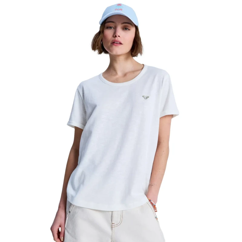 Image of Roxy Womens T-Shirt Roxy Oceanwave Regular Emby Blanc Female M