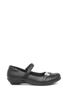 Image of Paige II Touch Fastening Bar Diamante Trim Shoes