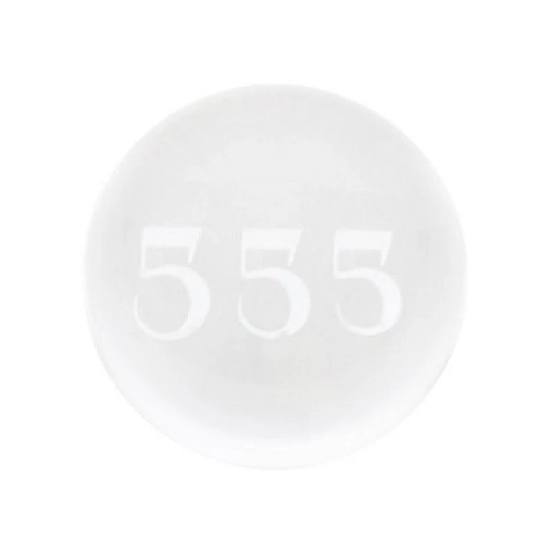 Image of Something Different Something Different 555 Angel Number Crystal Ball in Clear Clear One Size Unisex 5063693744670