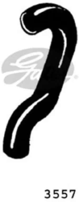 Image of Curved Radiator Hose 215mm X 31 Gates 3557