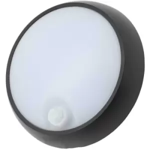 Image of Coast Cano 8W LED Small Round Bulkhead With PIR Sensor Black