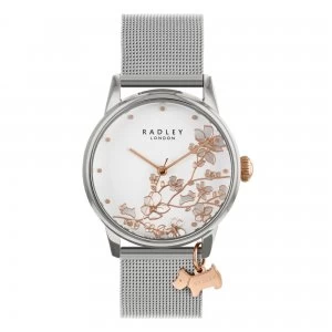 image of Radley Linear Flowers Mesh Watch