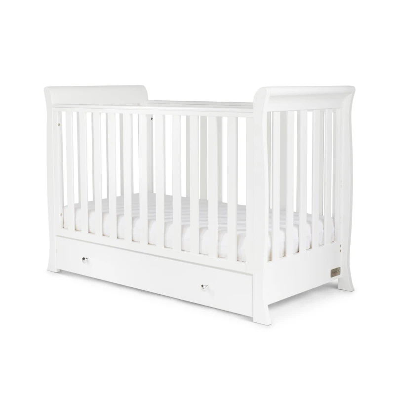 Image of Ickle Bubba Snowdon 4 in 1 Mini Cot Bed and Fibre Mattress White unisex one