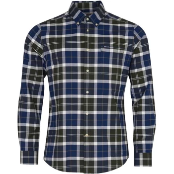 Image of Barbour Lewis Tailored Shirt - Green