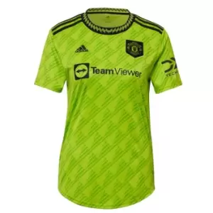 Image of adidas Manchester United Third Shirt 2022 2023 Womens - Green
