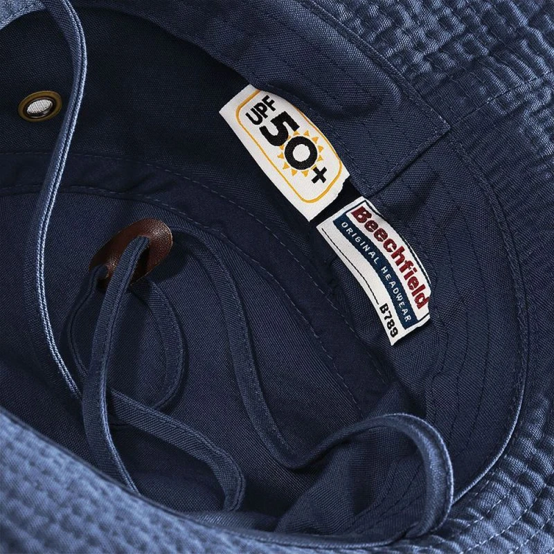 Image of Beechfield Beechfield Men Outback UPF50 Protection Summer Hat Headwear in Navy Navy One Size Male 5054171856794