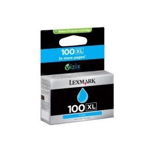 image of Lexmark 100XL Cyan Ink Cartridge