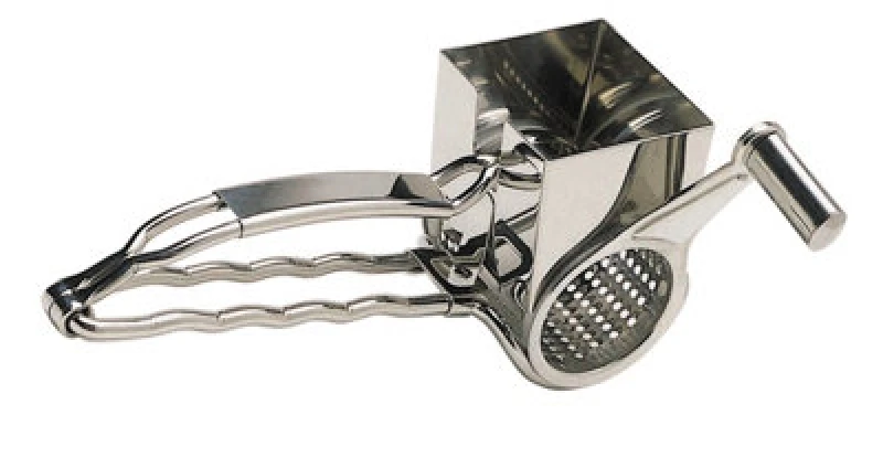 Image of Masterclass Deluxe Stainless Steel Rotary Cheese Grater Silver