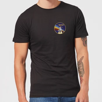 Image of NASA Vintage Rainbow Shuttle T-Shirt - Black - 3XL - Black