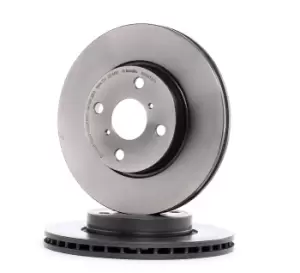 Image of BREMBO Brake disc TOYOTA,DAIHATSU 09.A913.11 435120D060000,435120D060,435120D260 Brake rotor,Brake discs,Brake rotors