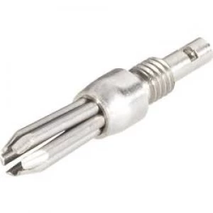 image of Banana plug Plug straight Pin diameter 4mm Silver Schnepp