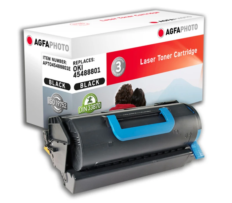 Image of AgfaPhoto APTO45488801E toner cartridge Compatible Black
