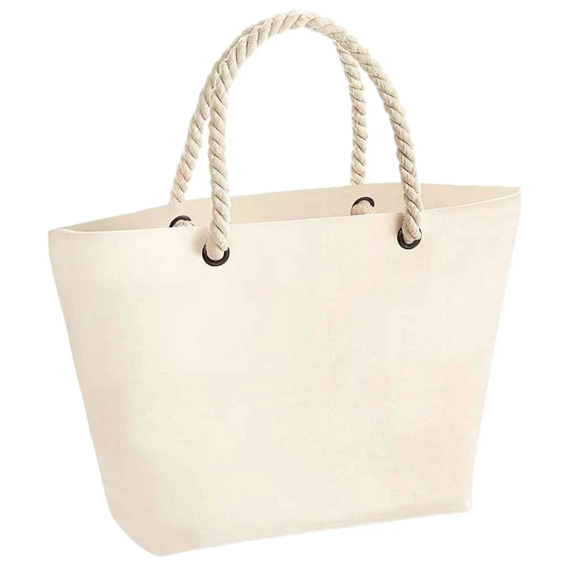 Image of Westford Mill Womens Nautical Tote Bag in Natural Natural Female One Size