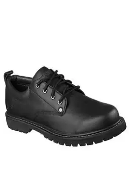 Image of Skechers Tom Cats Utility Leather Shoes - Black, Size 11, Men