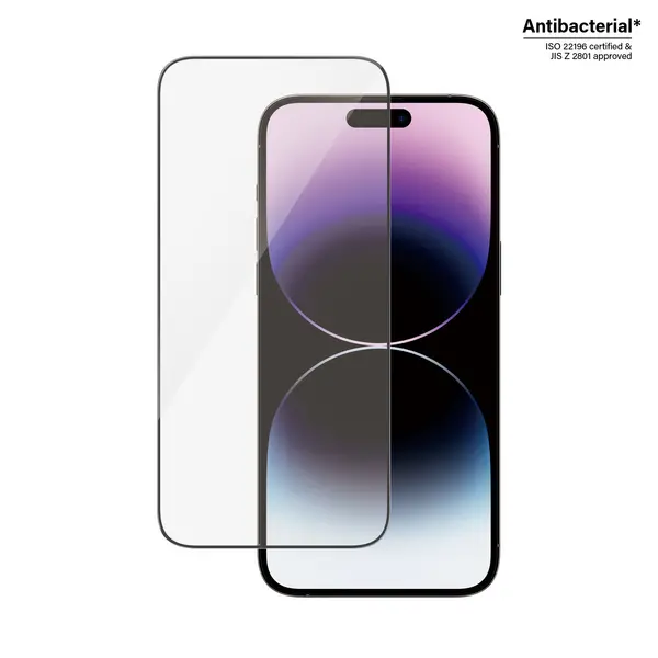 Image of PanzerGlass UltraWide Fit iPhone 14 Pro Max Screen Protector - Black