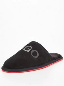 Image of Hugo Boss Cozy Mule Slippers Black Size 10 Men