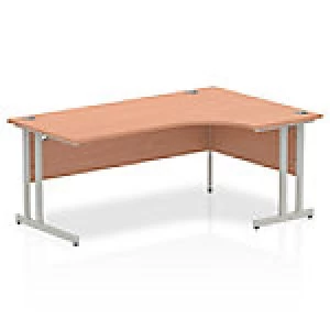 image of Impulse Cantilever 1800 Right Hand Crescent Desk Beech