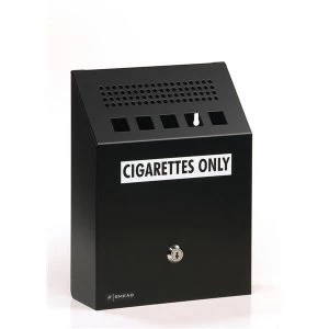 image of Durable 2.5 Litre Ashtray Wall Metal Charcoal