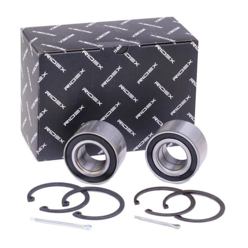 Image of RIDEX 654W1282 Wheel bearing kit Front axle both sides, Contains two wheel bearing sets Wheel Bearing Kit (654)