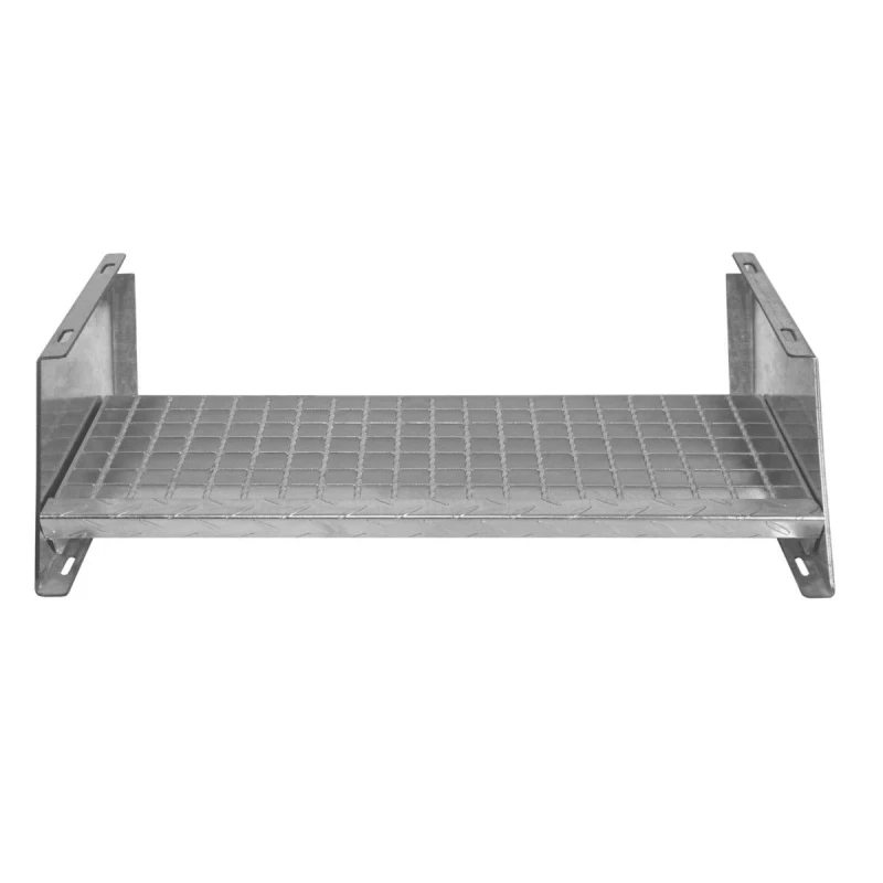Image of Monstershop Additional Galvanised Steel Steps - 900mm Wide Silver