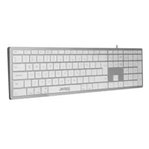 image of Jedel CK-140U Multimedia Keyboard USB-A & USB-C Low Profile Apple...