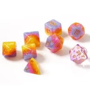 image of Sirius Dice Tahitian Sunset Polyhedral 7 Dice Set