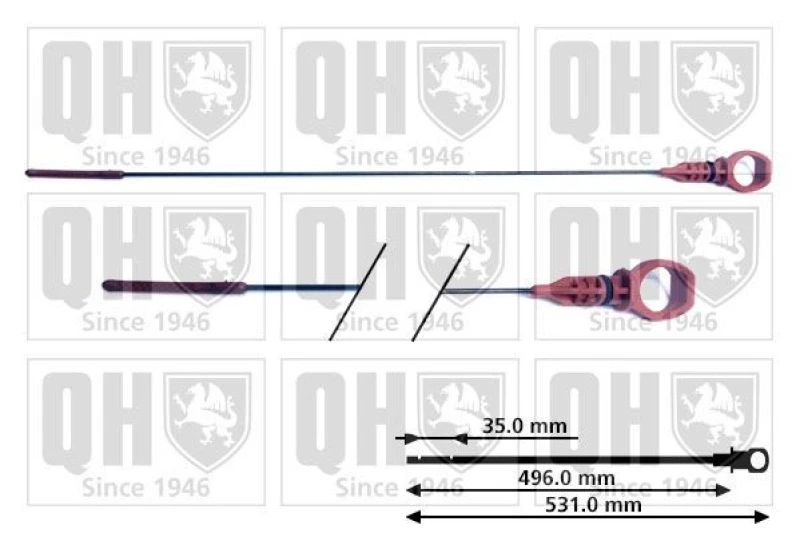 Image of QUINTON HAZELL Oil Dipstick QUINTON HAZELL QOD104