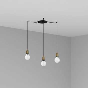 Image of Faro ART - Cluster Pendant Ceiling Light Gold, E27
