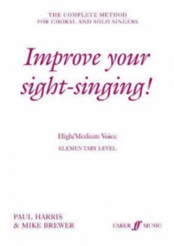 Image of Improve Your Sight-Singing Elementary High/medium Voice by Paul Harris Book