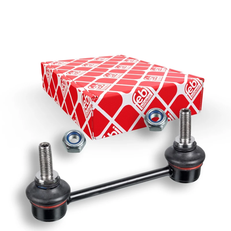 Image of FEBI BILSTEIN 25278 Anti-roll bar link OE Turbo NEW, Rear Axle Right, with nuts Link Stabiliser (3229)