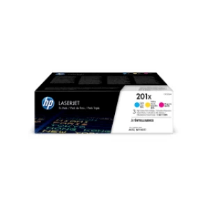 Image of HP 201X Tri Colour Laser Toner Ink Cartridge