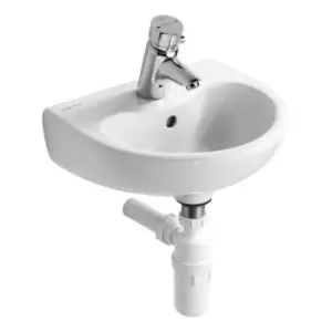 image of Armitage Shanks S263501 Contour 21 Splash Basin 400mm x 330mm White 1 Tap Hole - 132912