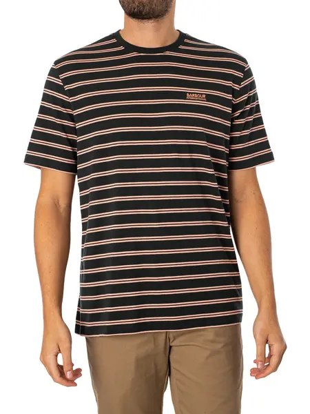 Image of Barbour International Bernie Stripe T-Shirt Forest River XL