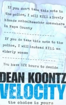 Image of Velocity by Dean Koontz Hardback