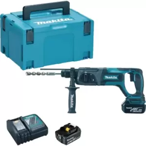 Image of Makita DHR241 18v Cordless LXT SDS Hammer Drill 2 x 5ah Li-ion Charger Case