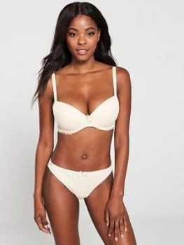 Image of Pour Moi Eden Brazilian Briefs - Oatmeal, Size 10, Women