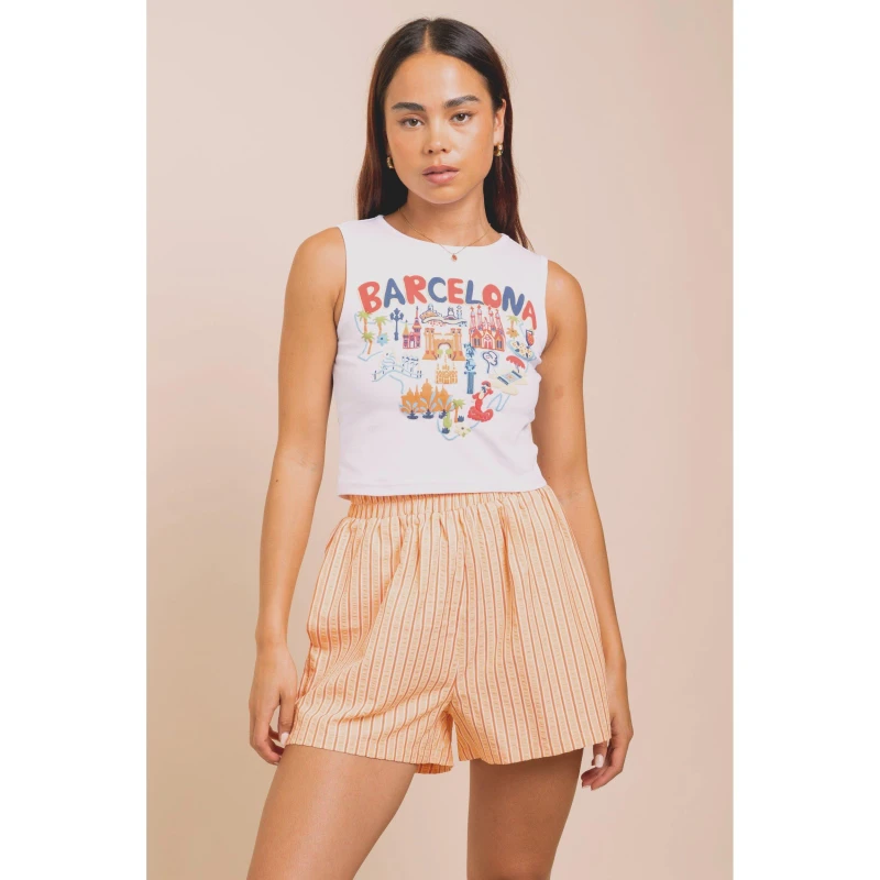 Image of Daisy Street Daisy Barcelona Vst - White White 8