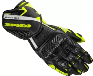 Image of Spidi Carbo 5 Black Fluo Yellow Gloves 2XL