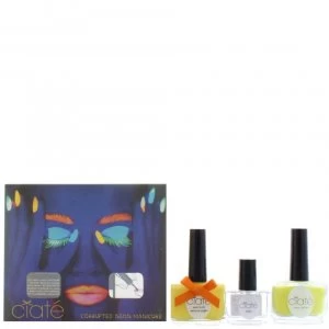 image of Ciate Corrupted Neon Manicure Megaphone Big Yellow Taxi Glitter Nail Polish Varn