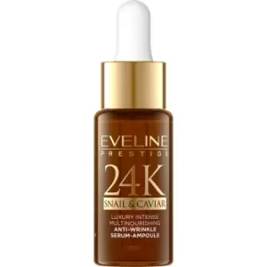 image of Eveline Cosmetics 24K Snail & Caviar anti-wrinkle serum with snail extract 18 ml