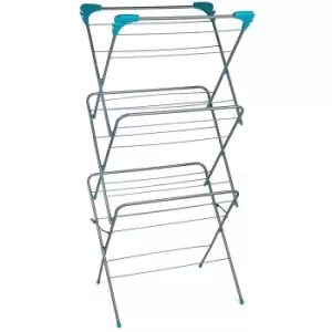 Image of Beldray Three Tier Elegant Clothes Airer, 15 Metre Drying Space, Holds up 15 KG - Grey