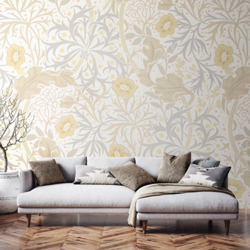 Image of Origin Murals Trailing Seaweed Garden - Chalk And Stone Matt Smooth Paste The Wall Mural 350Cm Wide X 280Cm High