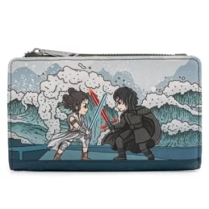 Image of Loungefly Star Wars Kylo Rey Mixed Emotions Flap Wallet